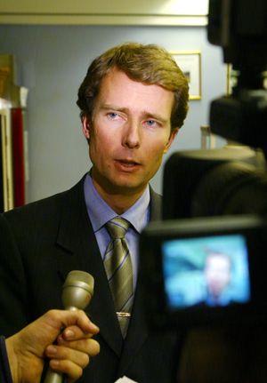 Den gang da: I Lillehammer i 2003, da Per Axel Koch overtok som styreleder i Kanal 4.