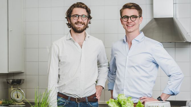 KitchenTime-gründerne Joel Falck og Anton Malmberg.