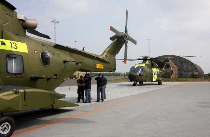 Danmark har i skrivende stund 13 slike EH101-helikoptre. Disse maskinene tilhører 722-skvadronen med base på Karup. Foto: Per Erlien Dalløkken