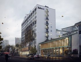 Det opprinnelige Hotell Atlantic stod ferdig 15.mai 1952 og i 1968 ble fire nye etasjer bygget på. I 1980 ble den ny St. Olavs fløy ferdigstilt.