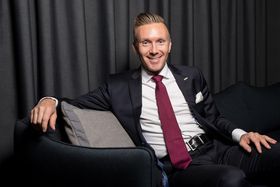 FORNØYD: Torbjørn Marthinussen, General Manager ved Radisson Blu Park Hotel, Fornebu.