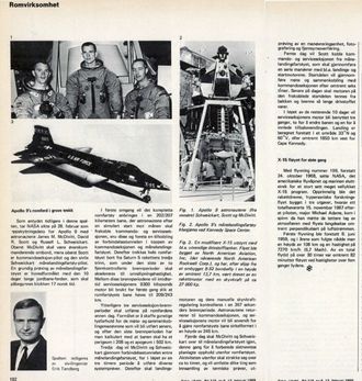 Erik Tandbergs artikkel om Apollo 9 og X-15s 199. og siste flygning.