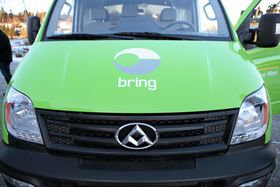 Bring tester den store elektriske varebilen Maxus EV80 fra SAIC Motor i desember 2017 og januar 2018 i Oslo sentrum. Foto: Hans Kristian Barbøl