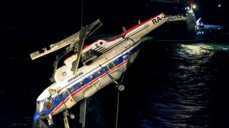 Mi-8-helikopteret som havarerte ved Barentsburg for to måneder siden.