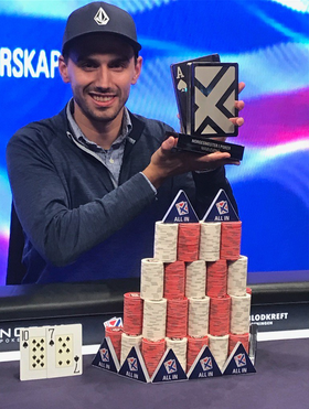 NORGESMESTER: Pokermannen Tim Klarpås fra Kolbotn.