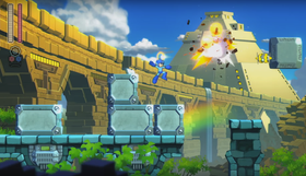 Skjermbilde fra Mega Man 11.