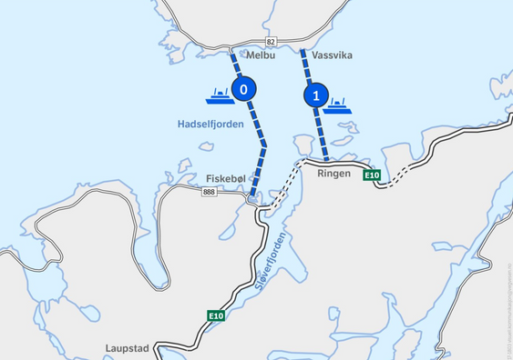 Konsept nytt ferjsamband.