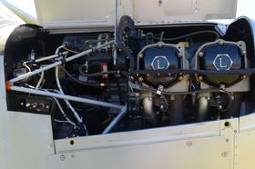 STEMPELMOTOR: YL-15 var det siste flyet med stempelmotor Boeing produserte. Motoren er av typen Lycoming O-290-7.
