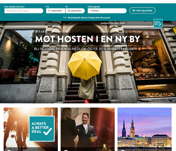 FRA TOPPEN: Nordic Choice, Thon Hotels, Best Western og Scandic Hotels.