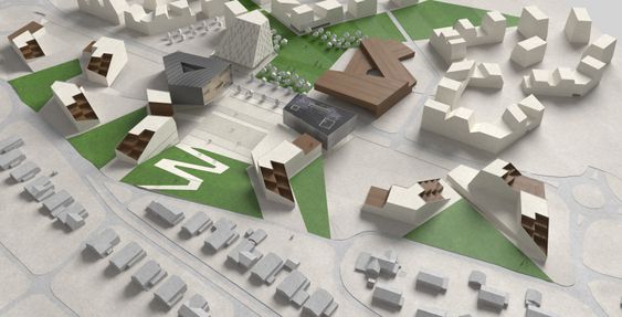 Forslag fra Niels Torp Arkitekter.