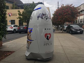 Denne roboten patruljerte gatene. SF SPCA kalte roboten for K9 (