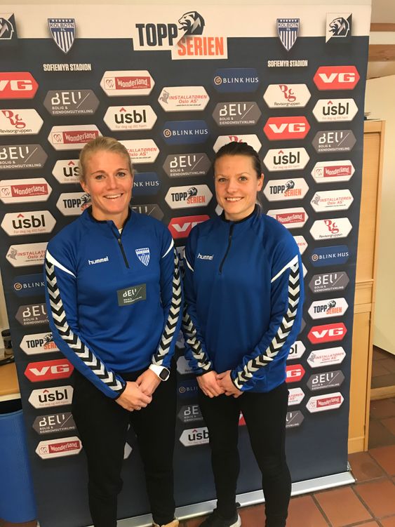 PÅ SAMME TEAM: Solveig Gulbrandsen (t.v.) og Trine Rønning skal utvikle spillerne i toppserielagsstallen sammen.