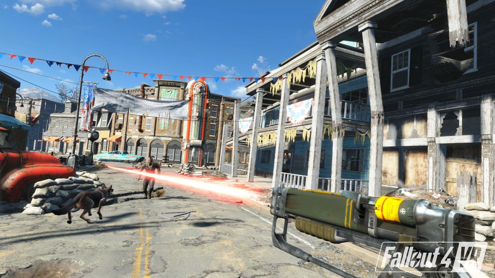 Ein frisk fargepallett gir det visuelle nytt liv, samanlikna med Doom VFR. Likevel, spelet ser ein del verre ut i VR enn på bileta.