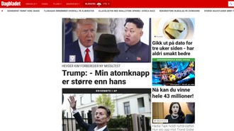 Faksmile fra Dagbladet.no.