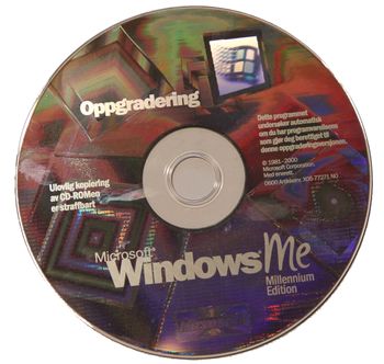 Oppgraderings-CDROM for Windows ME.