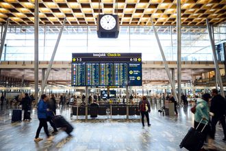 Marmor fra Fauske er brukt som gulv på Oslo lufthavn Gardermoen.