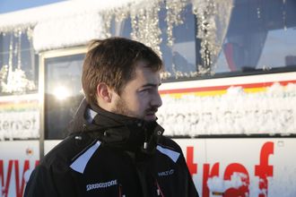 George Barrow i Commercial Motor fikk prøve seg på glattisen i Kristiansand.