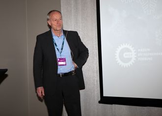 Prosjektleder Karl Sigurd Fredriksen i Vegdirektoratets byggherreseksjon på Arctic Entrepreneur 2017.