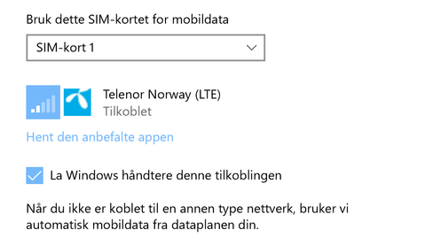 telenor sim kort