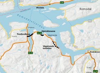 De kjørende sparer mange kilometer med den nye brua.