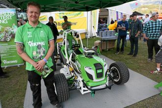 «World's fastest Viking» var utstilt på Dyrsku'n. Marius Gjevik har vært med på bygging.