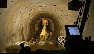 Et blikk fra førerplass. 70% av BBT (Brenner Base Tunnel) skal drives med TBM. Resten tas ut med konvensjonell boring og sprengning.