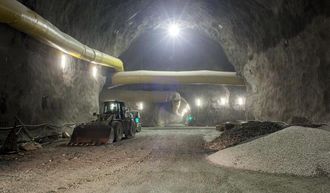 :En tredjedel av massen som drives ut skal gjenbrukes til blant annet tilslagsstoffer i betongproduksjon.