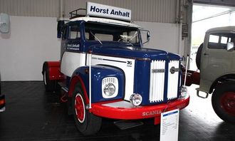 Scania Vabis L76 Super 1963-modell. Motor på 265 hk, og hopphastighet på 80 km/t.