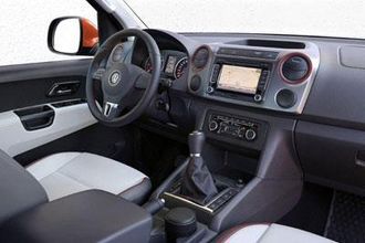 Interiøret i Volkswagen Amarok Canyon skiller seg ut fra andre Amarok-modeller.