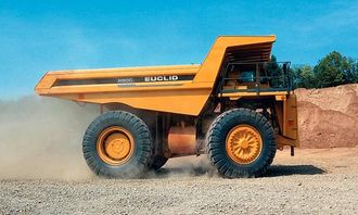 Euclid R90C er nylig oppgradert med en nyttelastøkning fra 94,5 tonn til 100 tonn og bruttomaskinvekt fra 149,7 til 155 tonn. Trucken drives av Cummins-motoren KT38-C på 690 kW (925 hk), og om det ikke er nok, finnes det også en 1050-hester på lager. Gearkassa er Allisons med elektronisk styring (CEC).