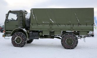 Det var også mulighet til å prøve Scania P93 4x4 i Trysil-terrenget på Scania Winter 2013.
