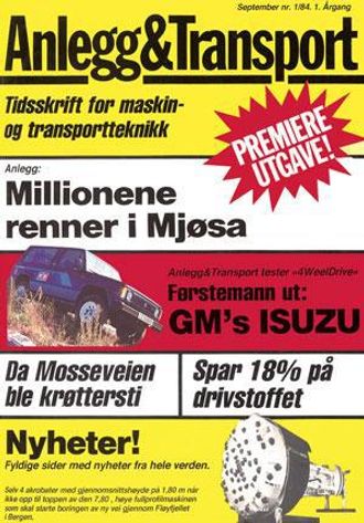 Allerede i premierenummeret hadde Anlegg&Transport sin første lastebiltest.