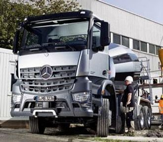 Det er tatt frem en vektoptimert Arocs-variant for betongbiler.