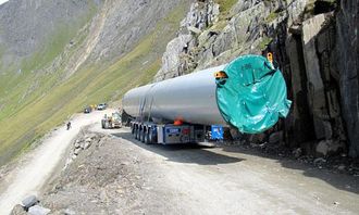 Siste 800 meter opp til toppen ved Gries i Valais har 15 % stigning.