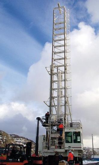 Boretårnet når 31 meter til værs.