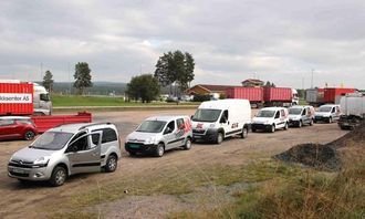 Citroën 4x4 på rekke klar for skogsløypene.