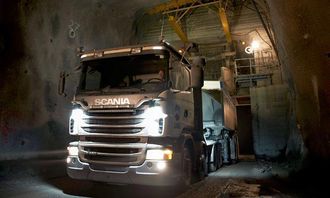 To Scania G480 8x4 med en lastekapasitet på 90 tonn hver, begge utstyrt med Allisons helautomatiske girkasse i 4000-serien, er noen av de siste tilskuddene til LKABs kjøretøyflåte.