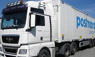Dette vogntoget som kjørte for Postnord Logistics ble anmeldt av inspektører fra Jessheim trafikkstasjon i 2014.