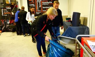 Markedsansvarlig i Nasta, Jannike Hansen, holdt orden på festen.