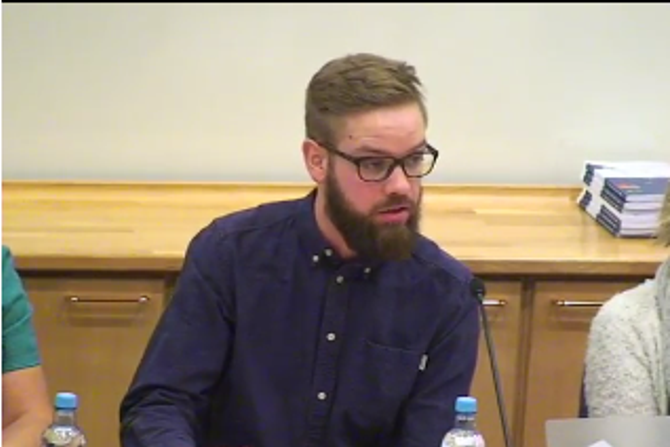 Pedagogisk leder Eirik Solbø Lie i Kværnerbyen barnehage.