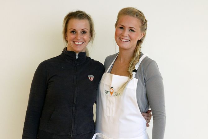 Iselin Bogstrand og Anette Djuvstad vil gjøre det lettere å servere sunn mat i barnehagen.