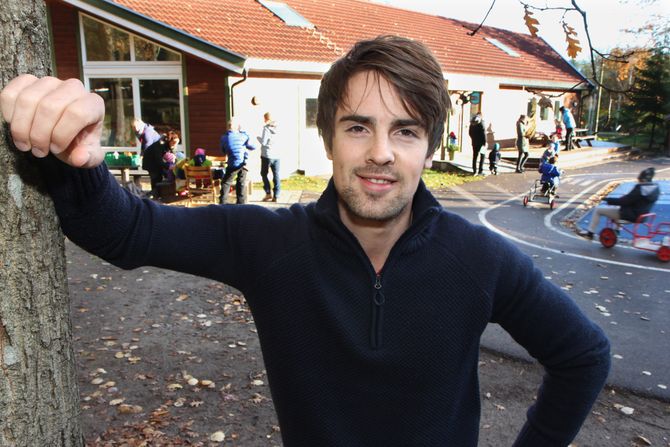 Spesialpedagog Christian Wike i Tiriltoppen barnehage.
