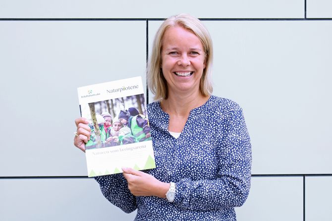 Vibeke Mæhlum er prosjektleder i Nasjonalt kunnskapssenter for barnehager, som har laget et ressurshefte i forbindelse med Friluftslivets uke.