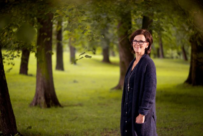 Kjersti Hagen Grønmyr er daglig leder i Gnist Barnehager og stolt mottaker av Merket for god design 2015.