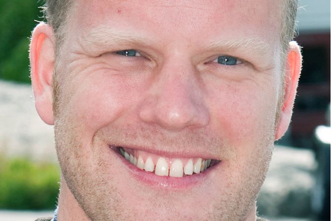 Fornøyd pappa Morten Bjørn Larsen.