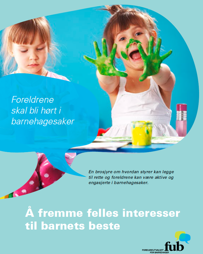 Brosjyren skal bidra til å styrke foreldrenes medvirkning i barnehagen.