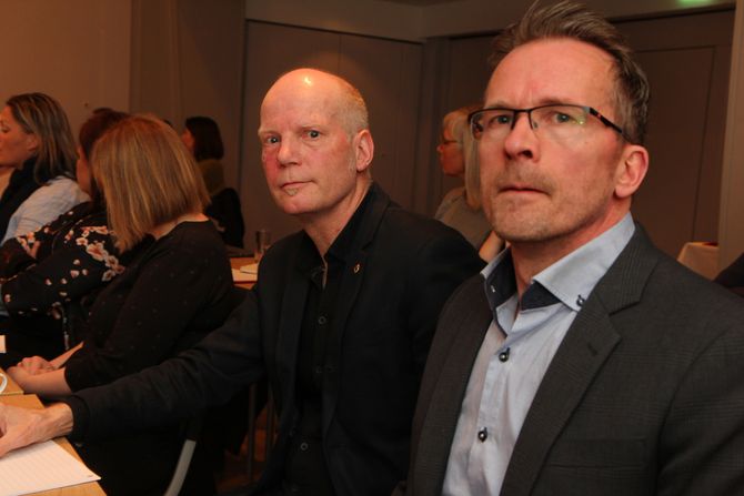 Leder Hans Lieng i Utdanningsforbundet i Sør-Trøndelag og leder Geir Røsvoll i Utdanningsforbundet i Trondheim. Under et møte i Trondheim før påske argumenterte de for en lovendring som hindrer at penger som er tiltenkt velferd havner i private lommer.