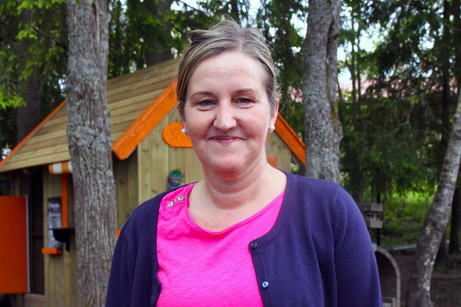 Guro Lund Eriksen, daglig leder i Rudshøgda Kanvas-naturbarnehage.