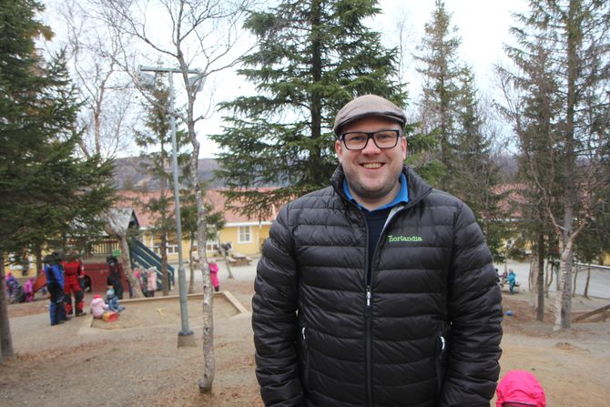 Pedagogisk leder Andreas Langfjell i Bjørneborgen Norlandia barnehage i Bodø.