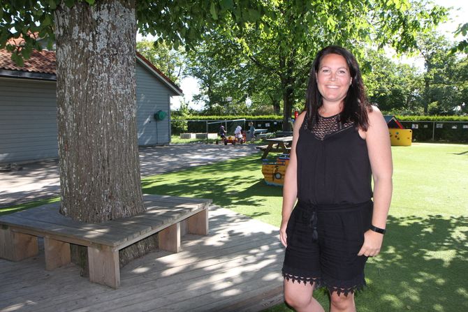 Daglig leder i Melløsparken barnehage SA i Moss, Thea Gustavsen skal evaluere det nye tilvenningsopplegget til høsten, men synes det fungerer veldig godt for alle parter så langt.